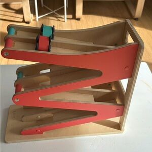 Wooden Zigzag Car Track for Kids